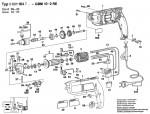 Bosch 0 601 164 742 GBM 10-2 RE Drill 240 V / GB Spare Parts GBM10-2RE